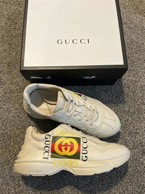 gucci rhyton plain|gucci chunky running shoes.